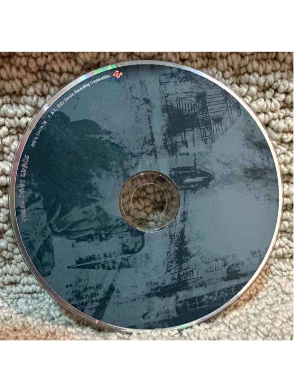 Three Days Grace Self-Titled CD Album One Size Grey Silver